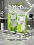 Bavin Power PC851V Charger & Data Cable Duo